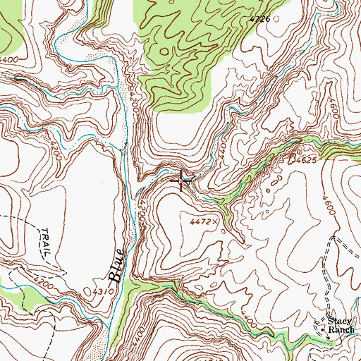 Topographic Map of Wild Bunch Canyon, AZ