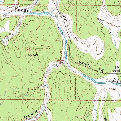 Topographic Map of Wildcat Draw, AZ