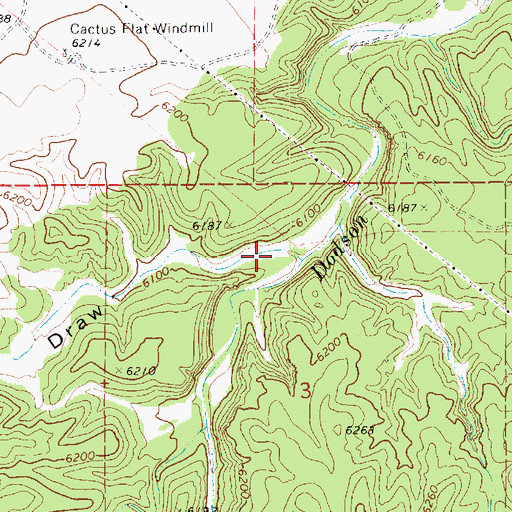 Topographic Map of Wilson Draw, AZ