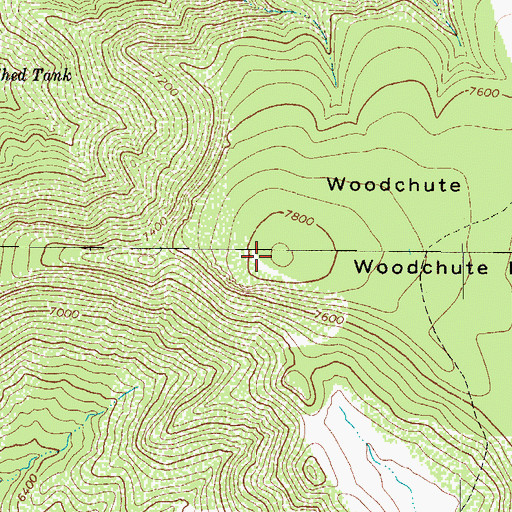 Topographic Map of Woodchute Mountain, AZ