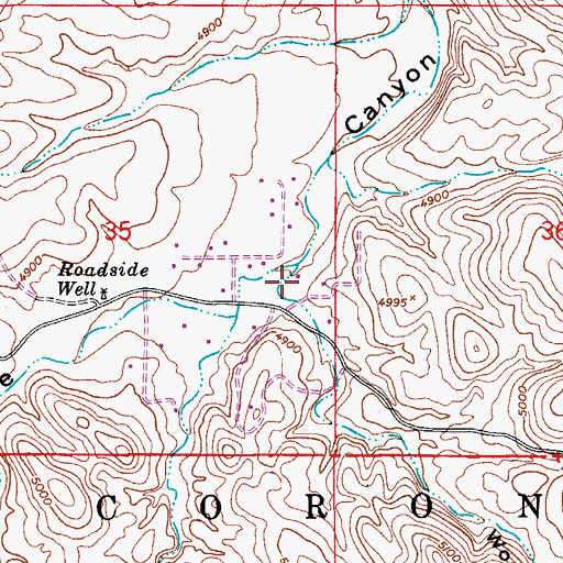 Topographic Map of Woodyard Canyon, AZ