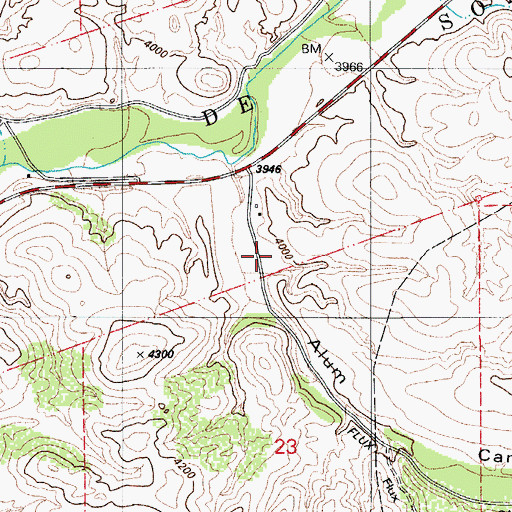 Topographic Map of Malony (historical), AZ