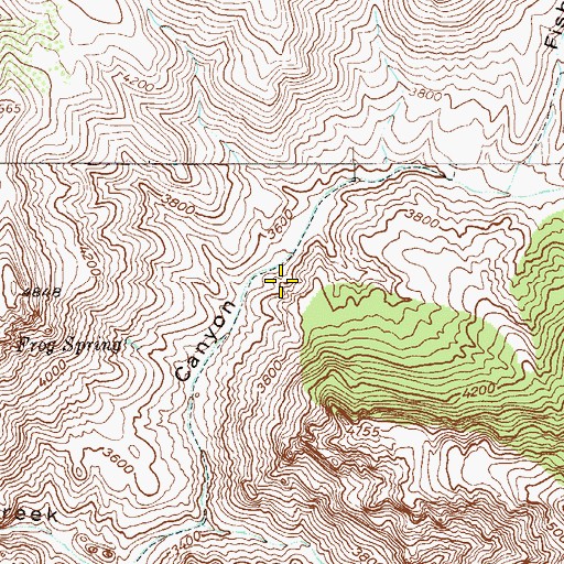 Topographic Map of Cimeron Spring, AZ