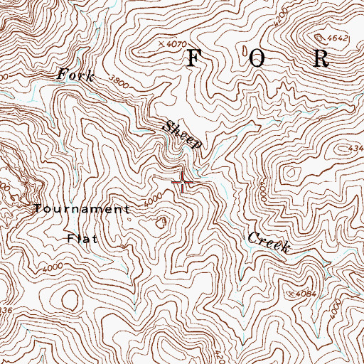 Topographic Map of Lower Sheep Spring, AZ