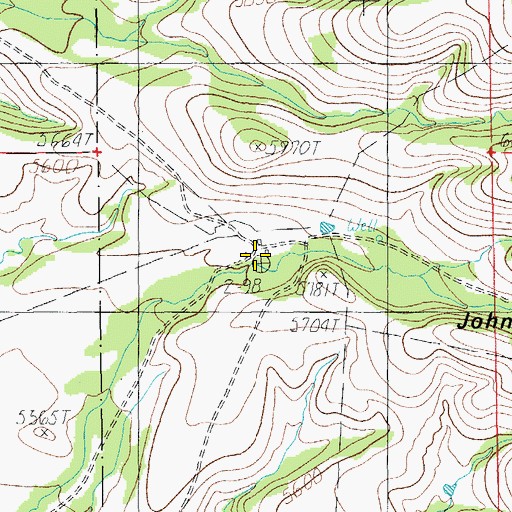 Topographic Map of Dart Ranch, AZ