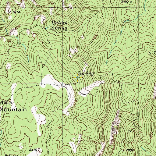 Topographic Map of Arts Spring, AZ