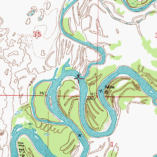 Topographic Map of Cartier Slough, ID