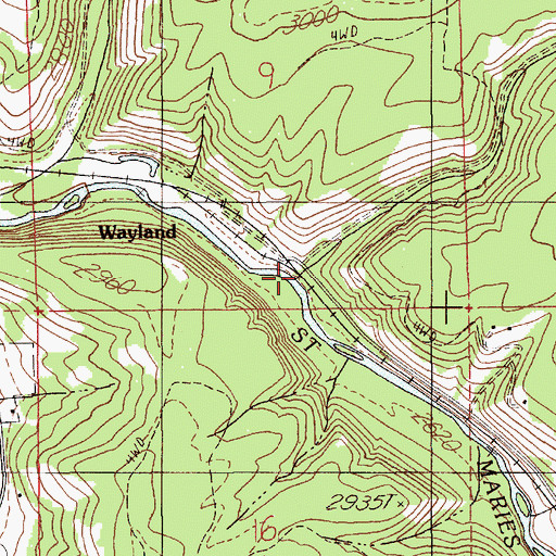 Topographic Map of Dago Creek, ID