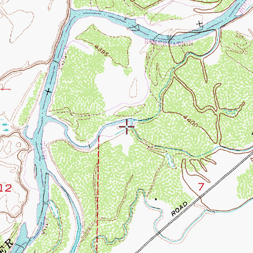 Topographic Map of Diggie Creek, ID