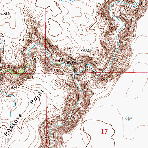 Topographic Map of Duncan Creek, ID