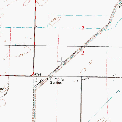 Topographic Map of Holly Canal, ID
