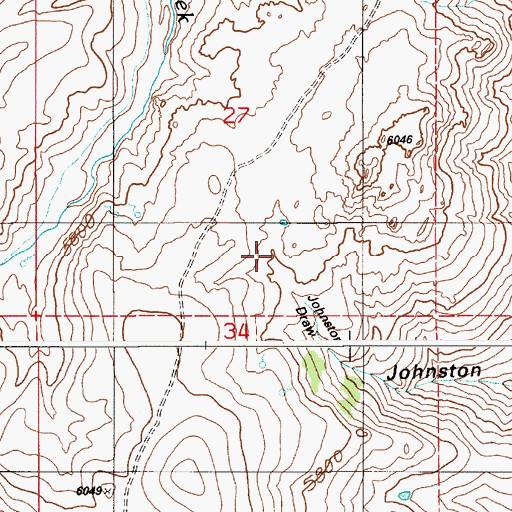 Topographic Map of Johnston Draw, ID