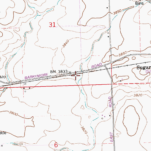 Topographic Map of K Canal, ID