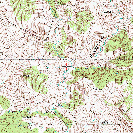 Topographic Map of Lemmon Creek, AZ