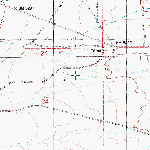 Topographic Map of Nanny Creek, ID