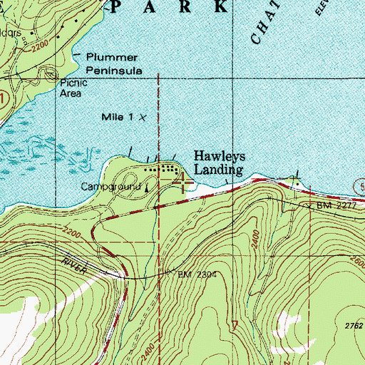 Topographic Map of Pedee Creek, ID