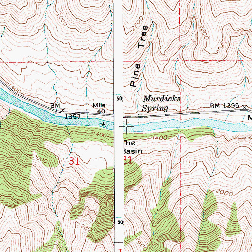 Topographic Map of Pine Tree Gulch, ID