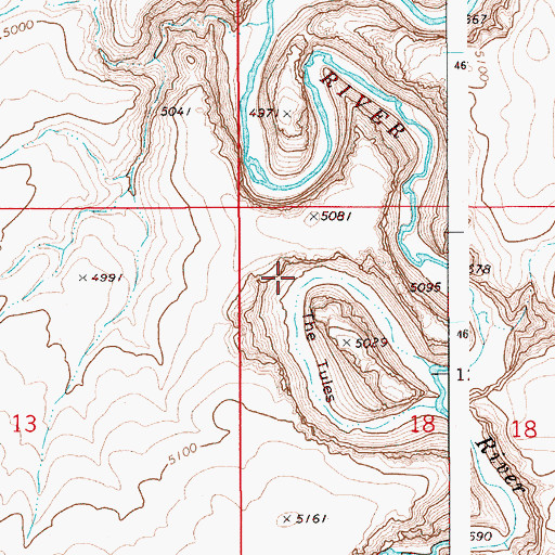 Topographic Map of Piute Basin Camp, ID