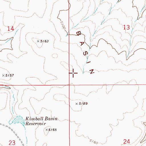 Topographic Map of Piute Basin Reservoir, ID