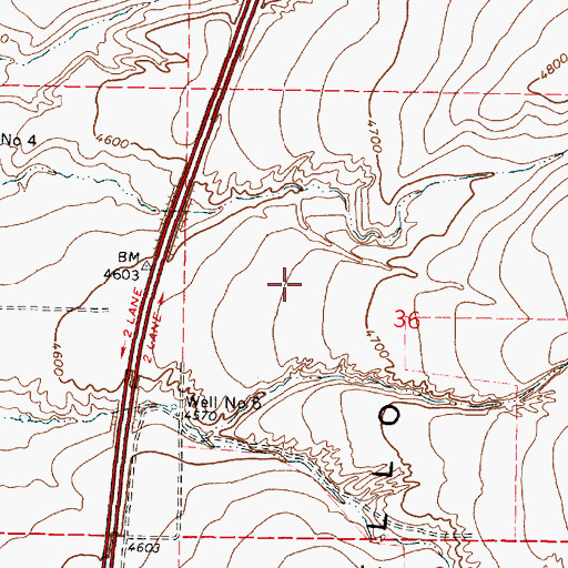 Topographic Map of Pocatello Bench, ID