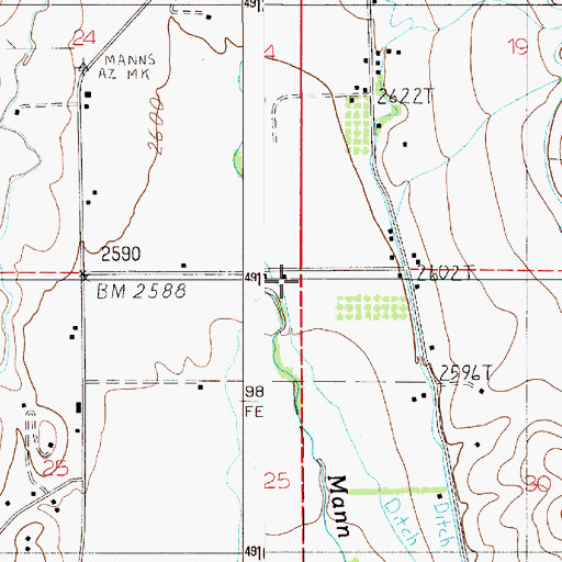 Topographic Map of Sailing School, ID