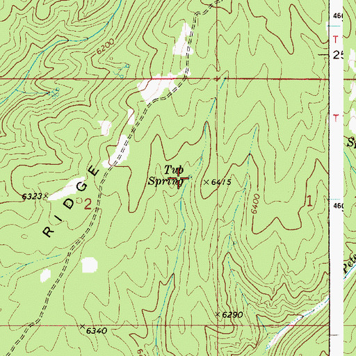 Topographic Map of Tub Spring, ID