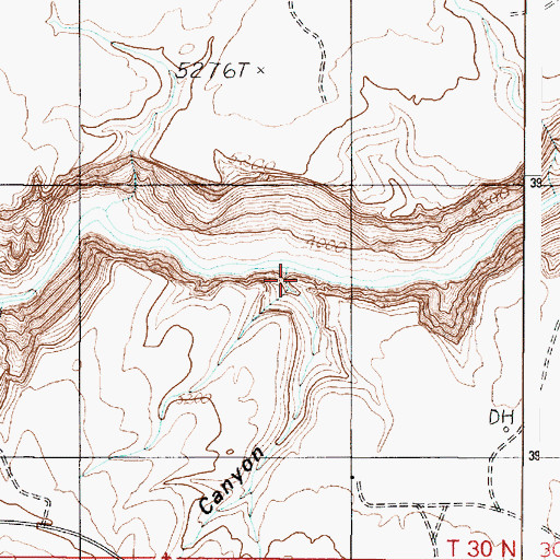 Topographic Map of Dead Indian Canyon, AZ