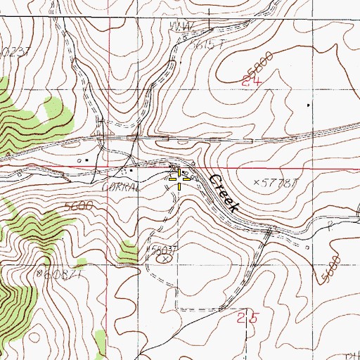 Topographic Map of Upper Spring, ID