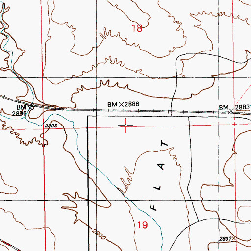 Topographic Map of Chalk Spur (historical), ID