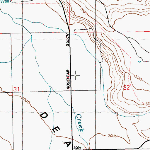 Topographic Map of Wilson Well (historical), ID