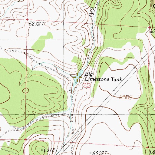 Topographic Map of Big Limestone Tank, AZ