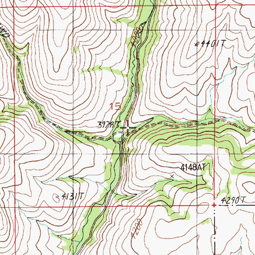 Topographic Map of Alder Gulch, ID