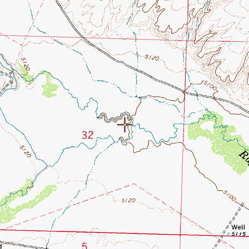 Topographic Map of Almo Creek, ID