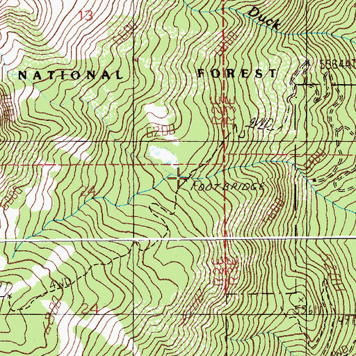 Topographic Map of Arling Trail, ID