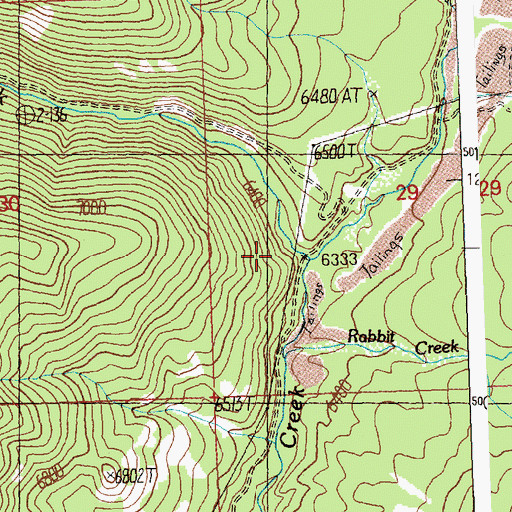 Topographic Map of Arnett Creek, ID