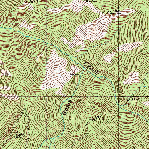 Topographic Map of Arrastra Gulch, ID