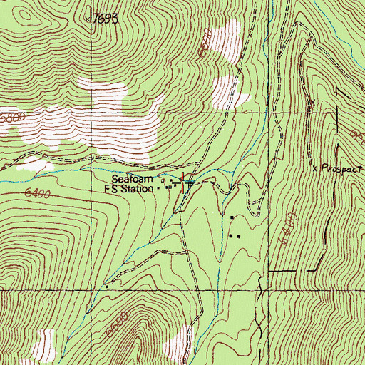 Topographic Map of Baldwin Creek, ID