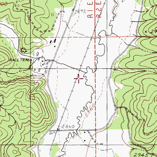 Topographic Map of Bechtel Creek, ID