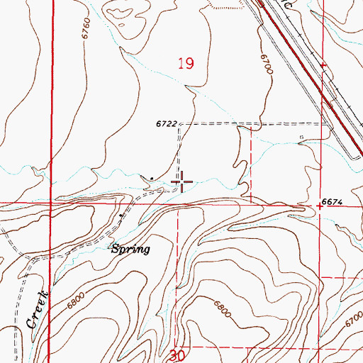 Topographic Map of Berry Creek, ID