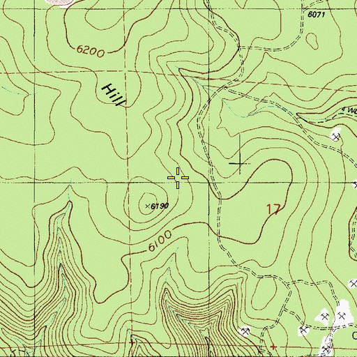 Topographic Map of Double A Siding, AZ