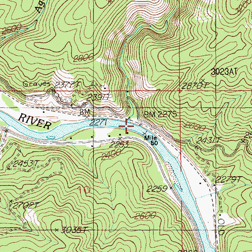 Topographic Map of Black Prince Creek, ID