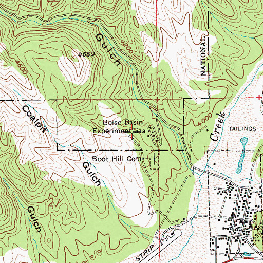Topographic Map of Boise Basin Experiment Station, ID
