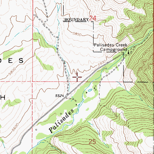 Topographic Map of Butler Canyon, ID