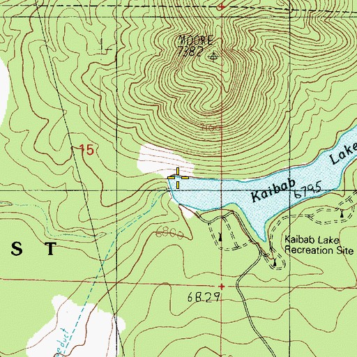 Topographic Map of Kaibab Dam, AZ