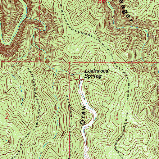 Topographic Map of Lockwood Draw, AZ
