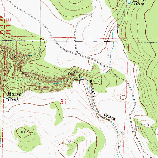 Topographic Map of Lost Cow Tank, AZ