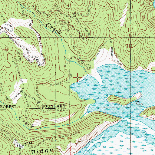 Topographic Map of Chatfield Creek, ID