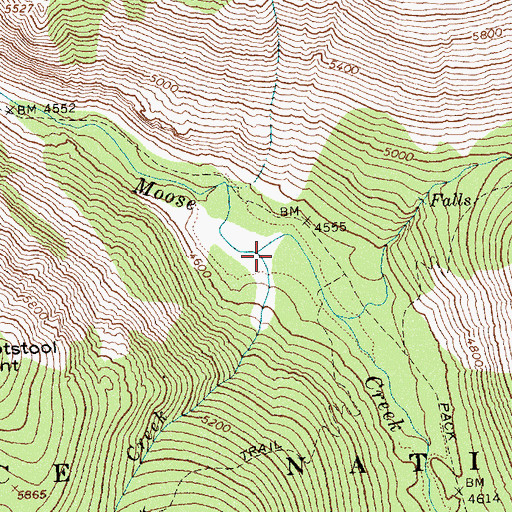 Topographic Map of Cox Creek, ID