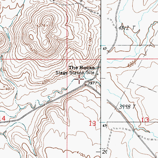 Topographic Map of Dead Horse Creek, ID