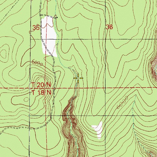 Topographic Map of Rock Tank, AZ